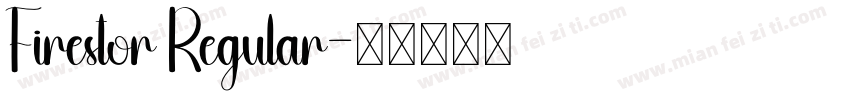 Firestor Regular字体转换
